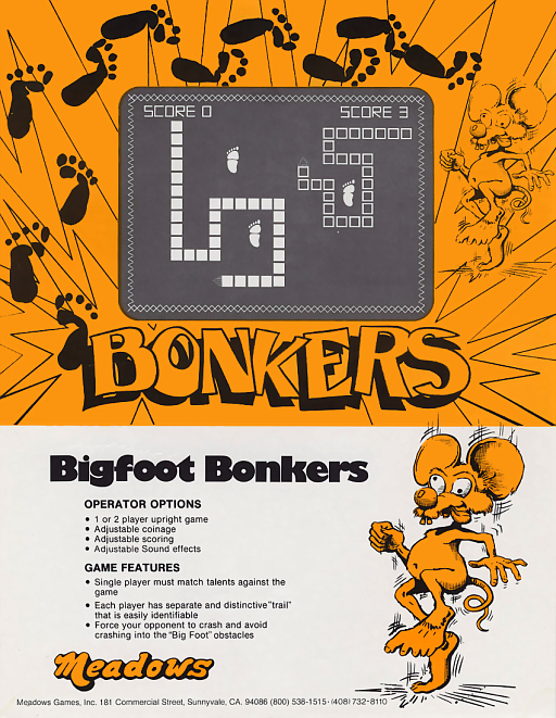 Bigfoot Bonkers Game Cover